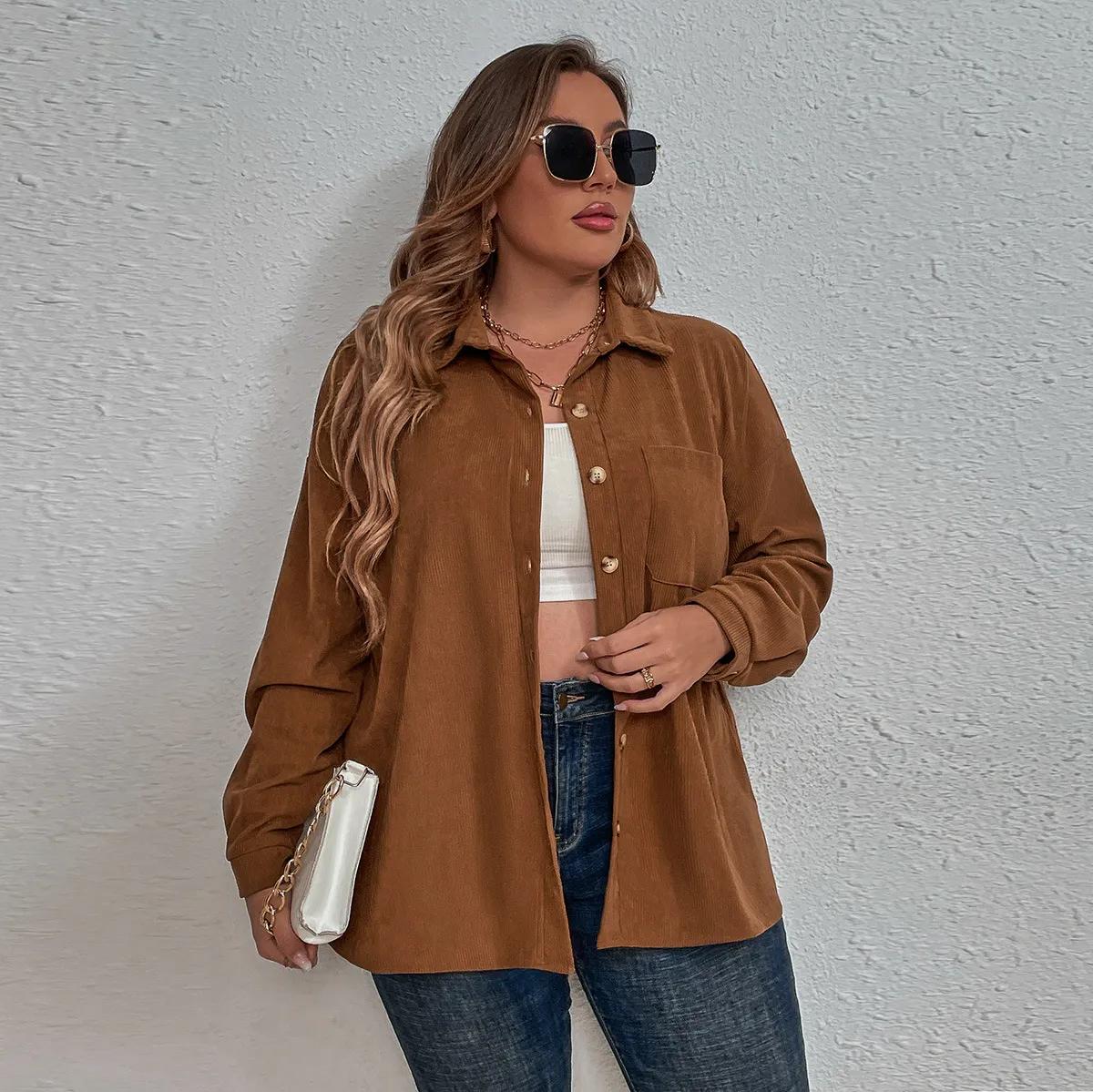 Textured Corduroy Shirt by  Nine Fires 